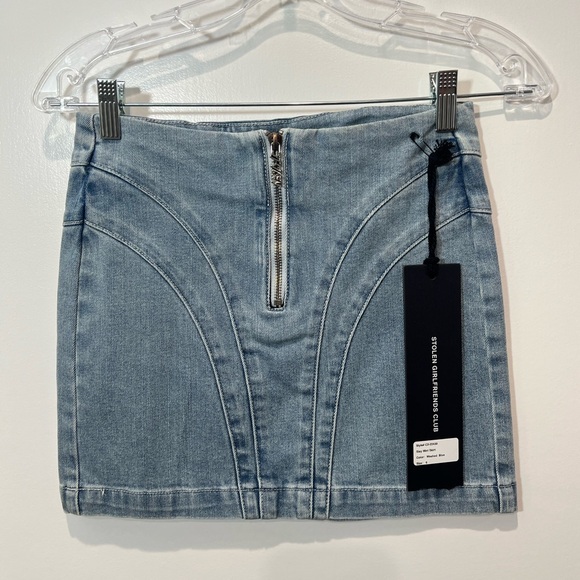 Stolen Girlfriends Club slay denim skirt - Picture 3 of 3